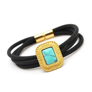 Gothic Rubber Bangle Charm Bracelet Hand Accessories for Women