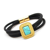 Gothic Rubber Bangle Charm Bracelet Hand Accessories for Women