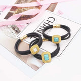 Gothic Rubber Bangle Charm Bracelet Hand Accessories for Women