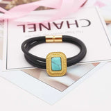 Gothic Rubber Bangle Charm Bracelet Hand Accessories for Women