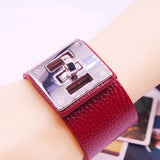 European Punk Circular Leather Bracelets for Women Men