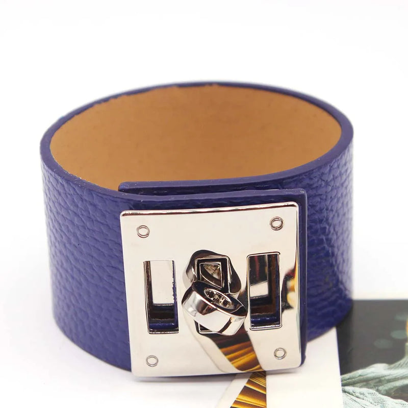 European Punk Circular Leather Bracelets for Women Men