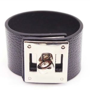 European Punk Circular Leather Bracelets for Women Men