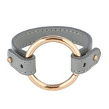 Explosive Ladies Leather Bracelet with Iron Charm