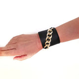 Wide Cuff Bracelet Vintage Punk Wristband Women's Jewelry
