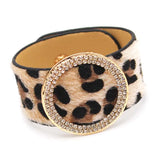Punk Leather Cuff Bracelet for Women
