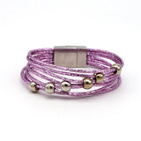 Multilayer Leather Bracelets Women Rope Chain Charms Jewelry