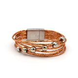 Multilayer Leather Bracelets Women Rope Chain Charms Jewelry