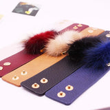 Rabbit Hair Wrap Bracelet Wristband for Women
