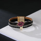 Vintage Multilayer Leather Pearl Bracelet Bangle