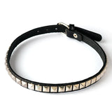 Vintage Leather Charm Gothic Spike Rivet Collar Pendant Necklaces
