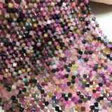 TOURMALINE faceted 4mm Loose Beads for DIY Jewelry Making