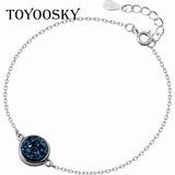 925 Silver Crystal Bracelet Sweet Hand Jewelry