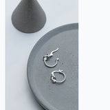 925 Silver Knot Shape Ear Clip Earrings for Women Girls Kids