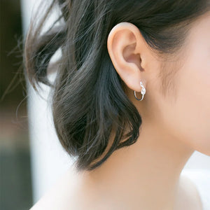 925 Silver Knot Shape Ear Clip Earrings for Women Girls Kids