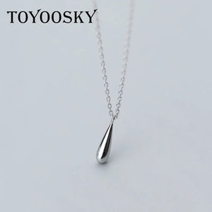 925 Silver Water Drop Necklace & Pendant