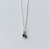 925 Silver Star Pendant Necklace with Cubic Zirconia