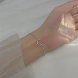 Moon Bracelet 925 Sterling Silver Women Fine Jewelry