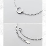 Moon Bracelet 925 Sterling Silver Women Fine Jewelry