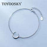 Moon Bracelet 925 Sterling Silver Women Fine Jewelry