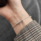 925 Silver Round Charm Bracelet for Women Jewelry Gift