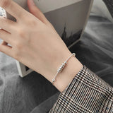 925 Silver Round Charm Bracelet for Women Jewelry Gift