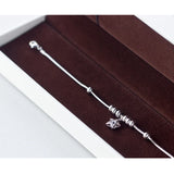 925 Silver Star Charm Bracelet with Zircon, Women's Jewelry Gift