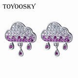 925 Sterling Silver Raindrop Earrings for Women