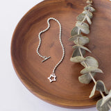 Sparkling Star Bangle Bracelet 925 Sterling Silver Charm Jewelry