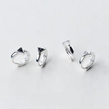 925 Sterling Silver Triangle Ear Clip Earrings
