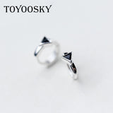 925 Sterling Silver Triangle Ear Clip Earrings