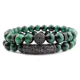 CZ Strand Bracelets Copper Jewelry Beaded Bangles