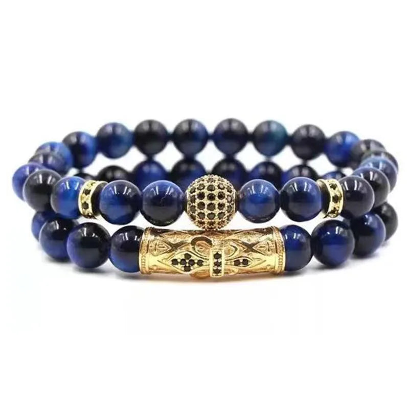 CZ Strand Bracelets Copper Jewelry Beaded Bangles
