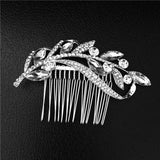 Floral Wedding Hair Accessories Crystal Bridal Hair Combs