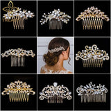 Charm Pearls Crystal Bridal Hair Comb