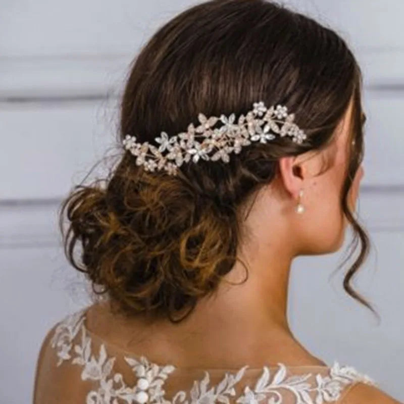 Charm Pearls Crystal Bridal Hair Comb