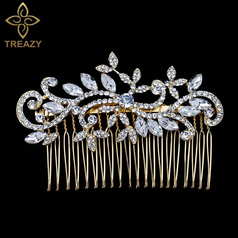 Charm Pearls Crystal Bridal Hair Comb
