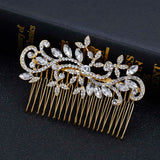 Crystal Pearls Hair Comb Bridal Hair Accessory