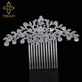Leaf Crystal Wedding Hair Accessories Rhinestone Bridal Hair Combs Hairpins