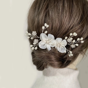 Pearl Beads Hair Combs Headwear Women Wedding