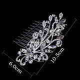 Crystal Flower Bridal Hair Combs Wedding Hair Clips