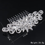 Crystal Flower Bridal Hair Combs Wedding Hair Clips