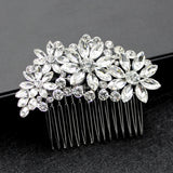Silver Crystal Bridal Hair Combs for Women Wedding Prom Hair Jewelry