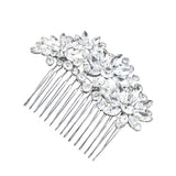 Silver Crystal Bridal Hair Combs for Women Wedding Prom Hair Jewelry