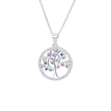 Tree of Life Pendant 925 Sterling Silver Necklace