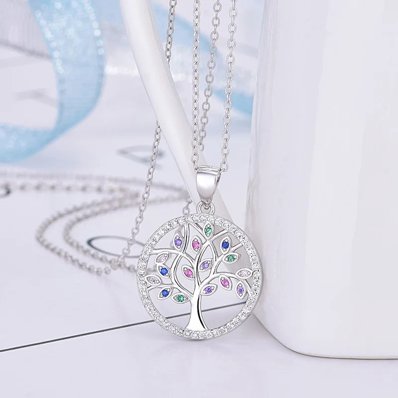 Tree of Life Pendant 925 Sterling Silver Necklace