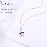 TS-DZ012 Toss Bear Sterling Silver Necklace Pendant Women's Jewelry