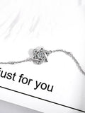 TS-DZ027 Toss Bear Sterling Silver Necklace Pendant Women's Jewelry