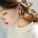 925 Sterling Silver Toss Bear Earrings
