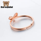 TS-JZ016 Toss Bear 925 Sterling Silver Fine Jewelry Spanish Bear Ring